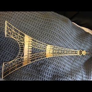 Yellow Eiffel tower decoration